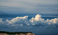 Clay Head bluff and clouds