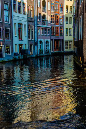Sunset reflection, Amsterdam